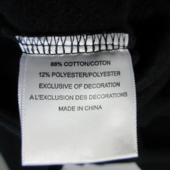 Tory Burch Y2K Sweatpants Wide Leg Low Rise Women L Black Cotton Tie Lounge 402 - Picture 4 of 11